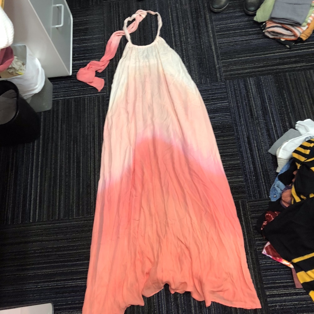 Anthropologie Silk Halter Dress